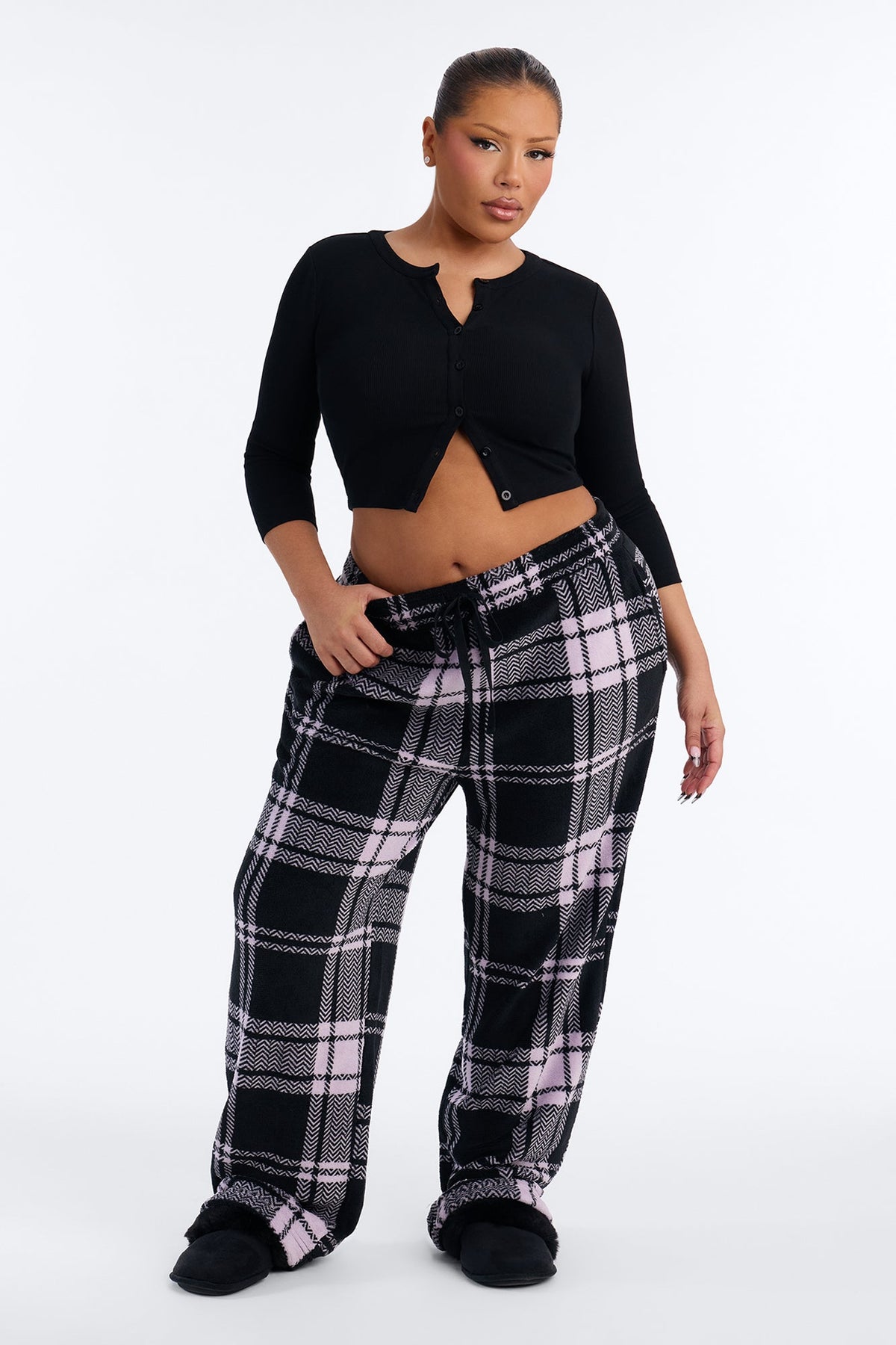 Ready To Chill Plush PJ Pant - Lavender/combo