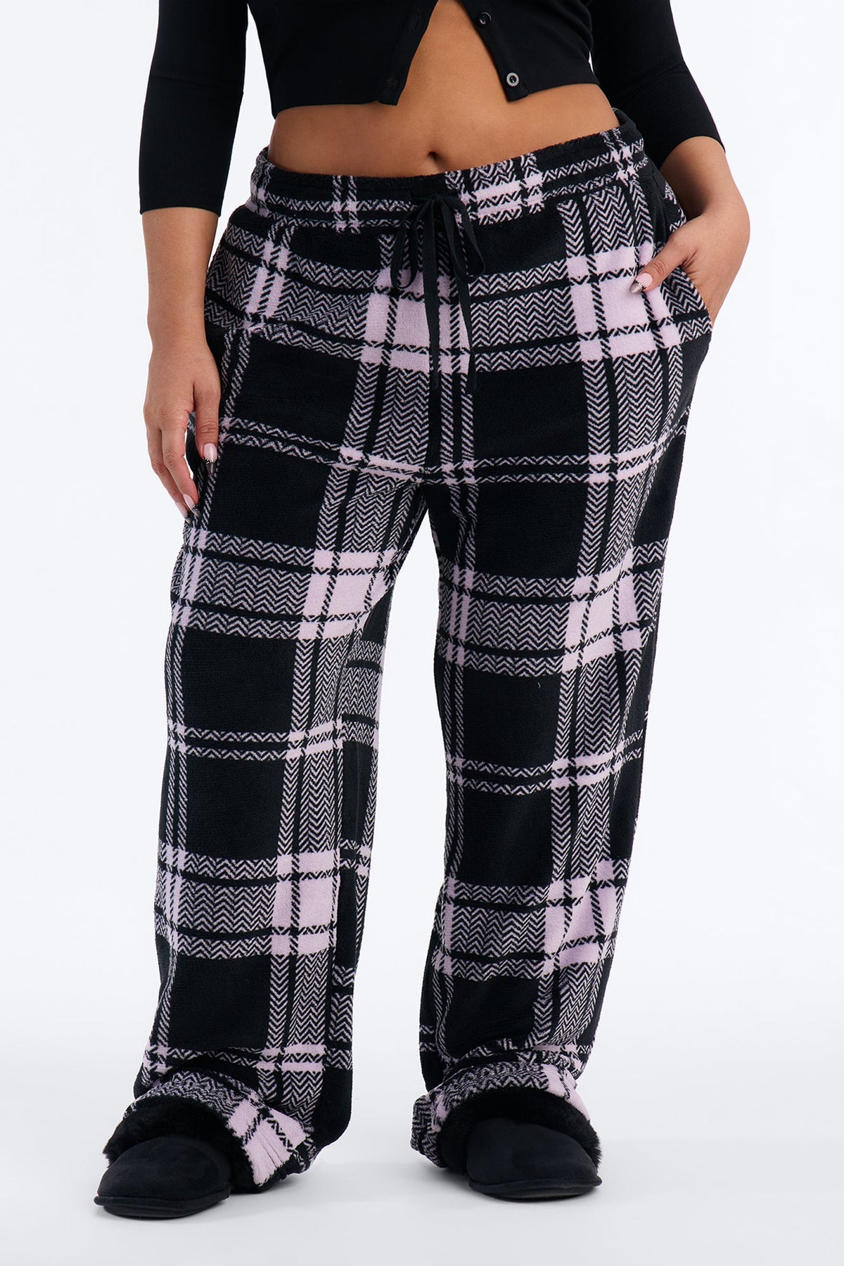 Ready To Chill Plush PJ Pant - Lavender/combo