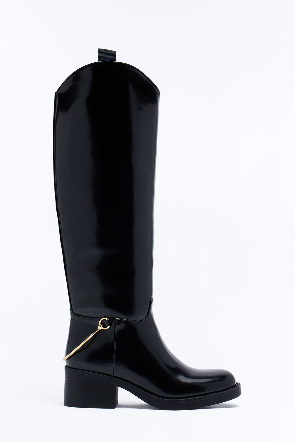 Fox Hardware Knee High Boots - Black