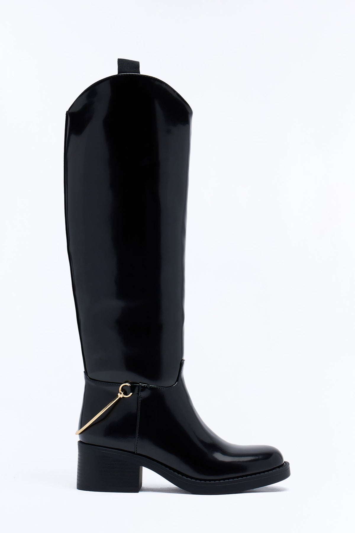 Fox Hardware Knee High Boots - Black
