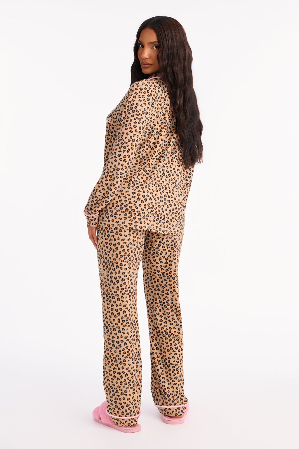 Queen Of Sleep Leopard PJ Pant Set - Leopard