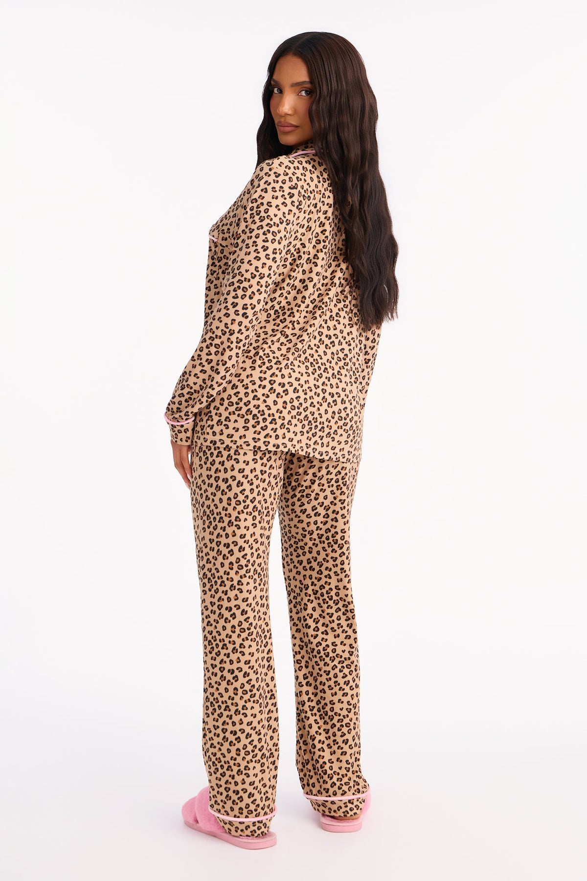 Queen Of Sleep Leopard PJ Pant Set - Leopard
