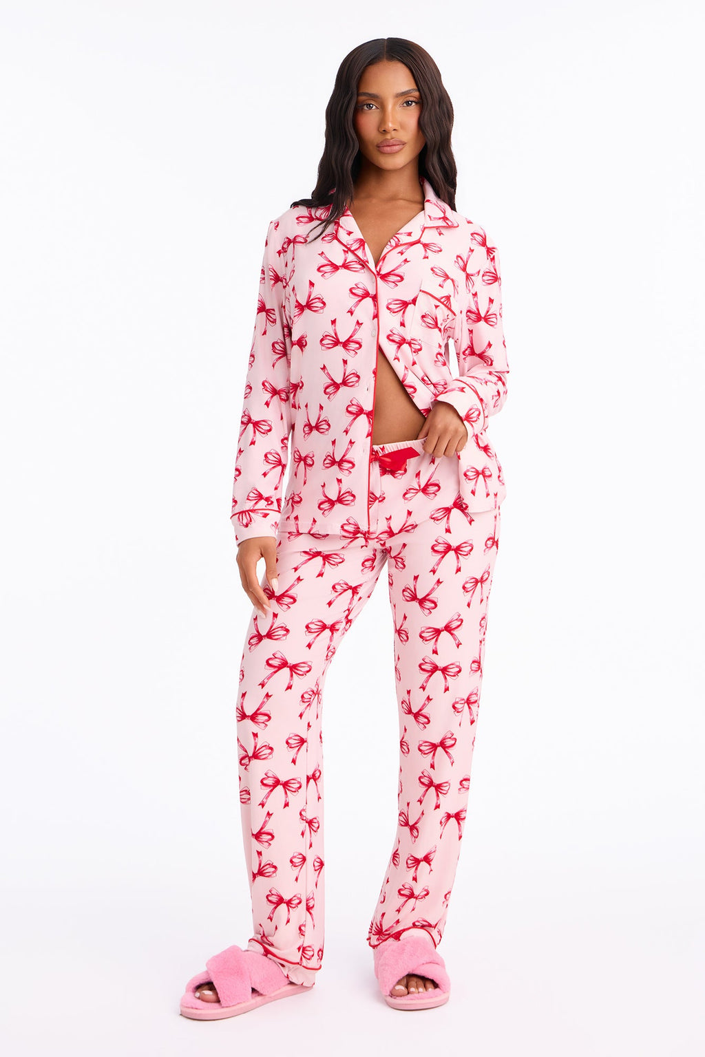 Bed Babe PJ Pant Set - Pink/combo