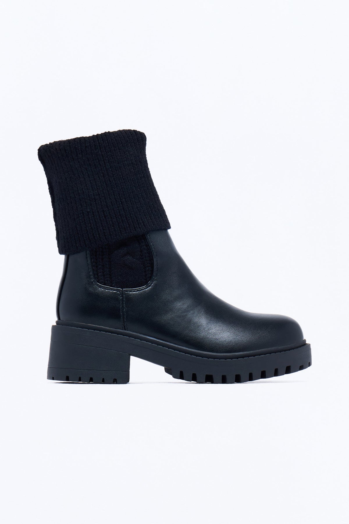 Thunder Knit Booties - Black