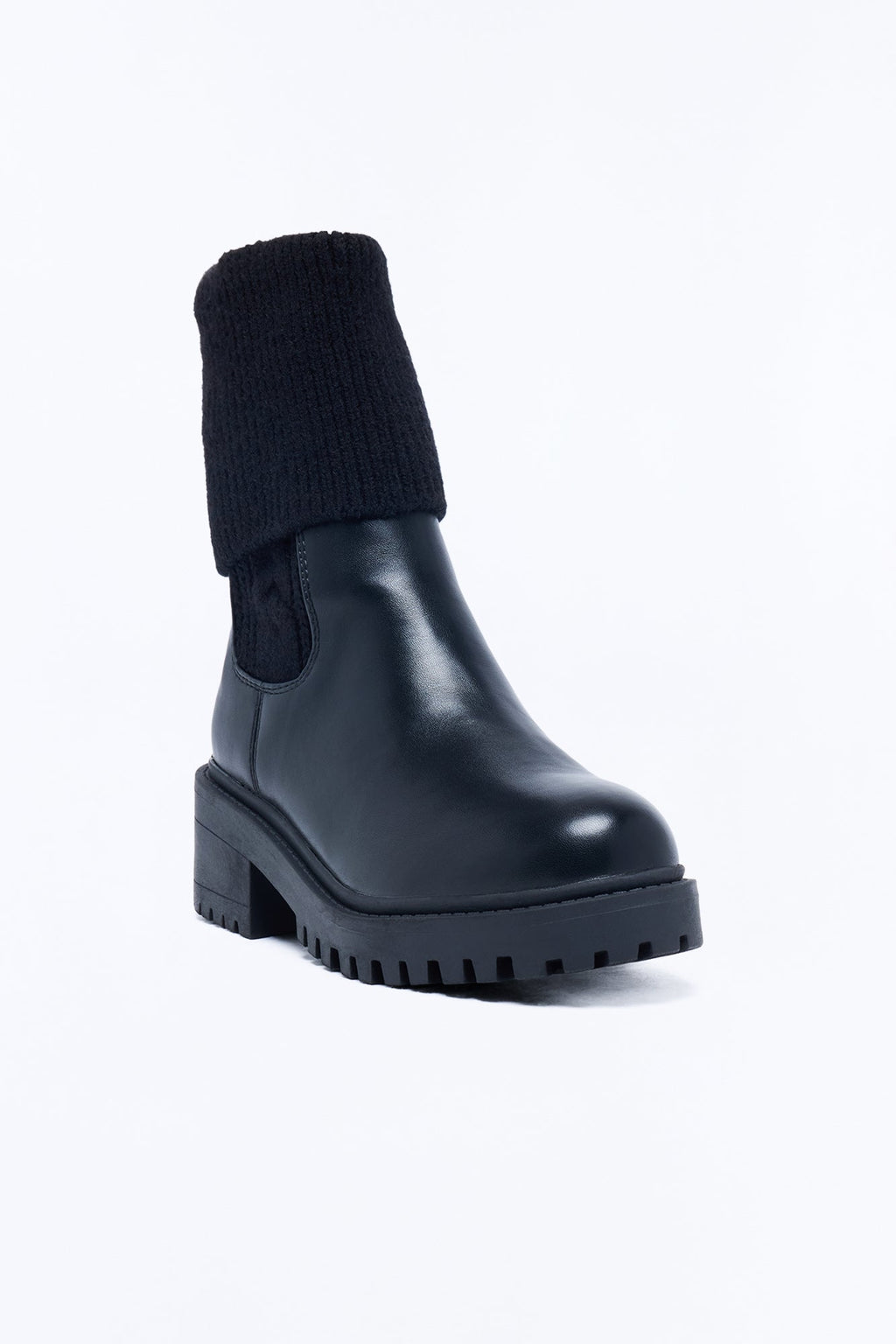 Thunder Knit Booties - Black