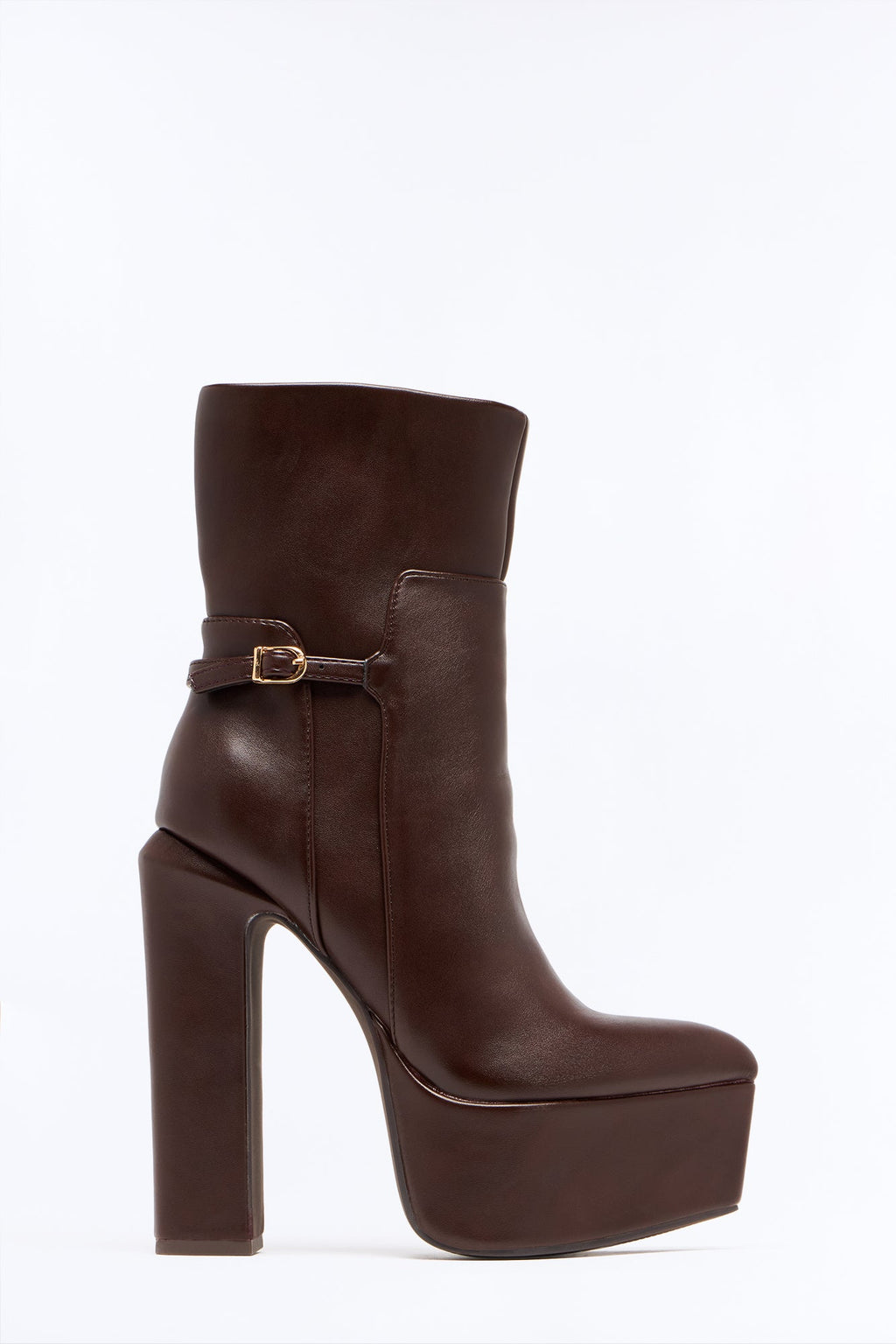 Ranya Ultra Platform Booties - Brown