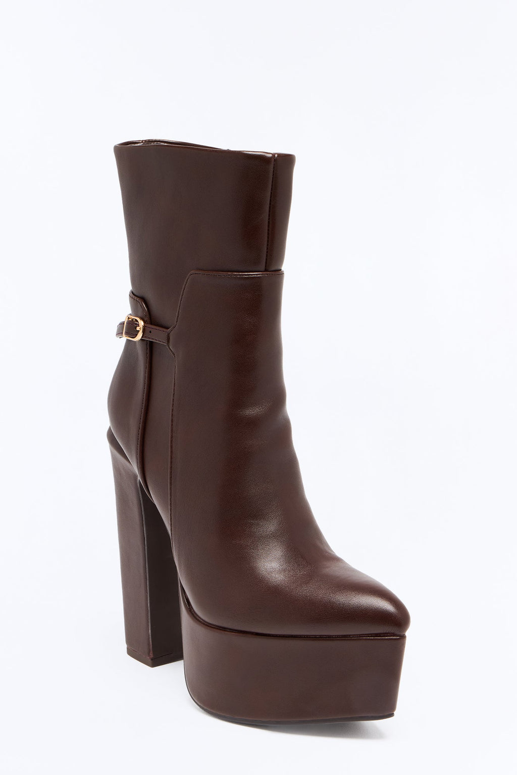 Ranya Ultra Platform Booties - Brown