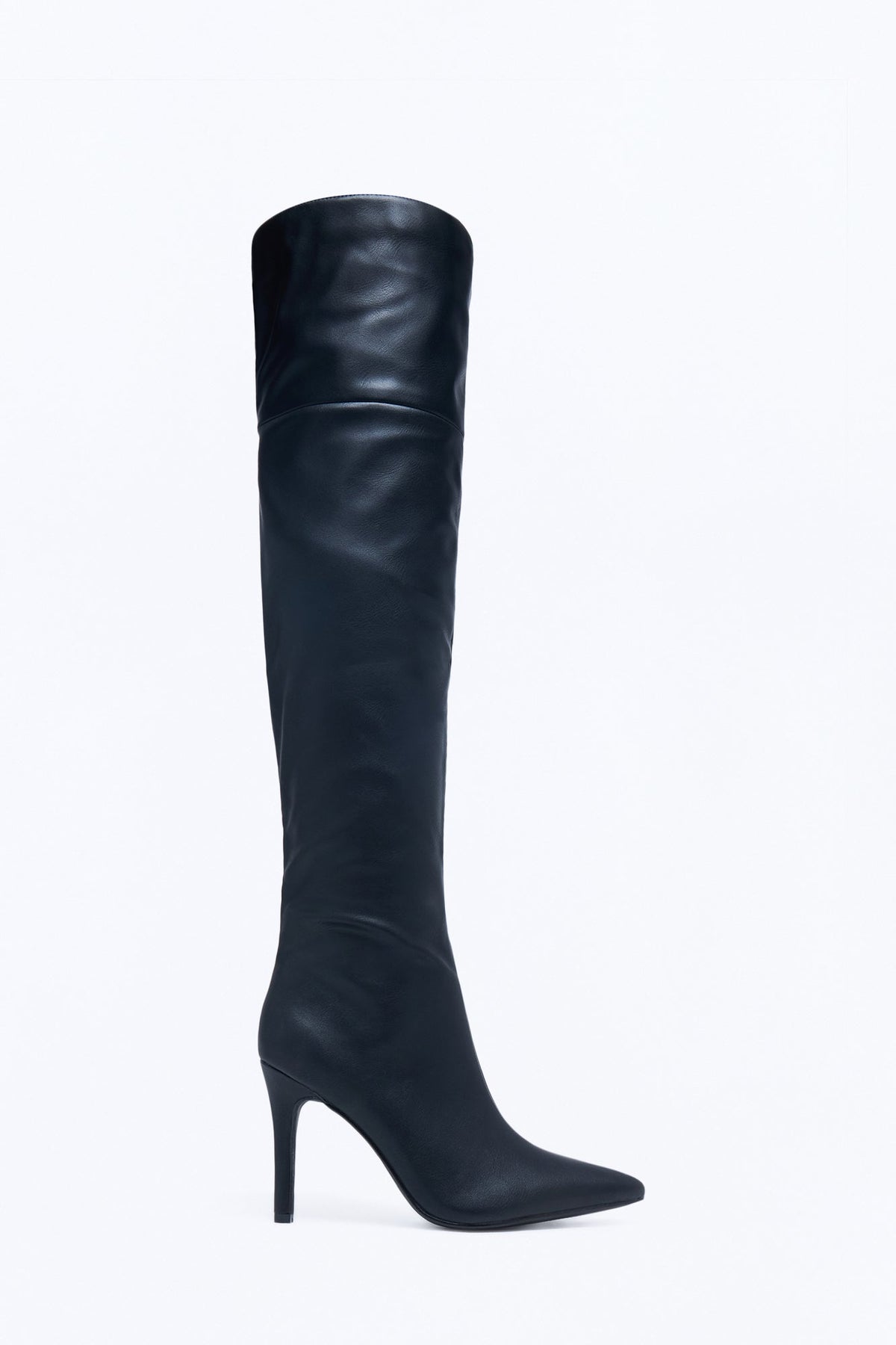 You Got It Ruched Heeled Boots - Black