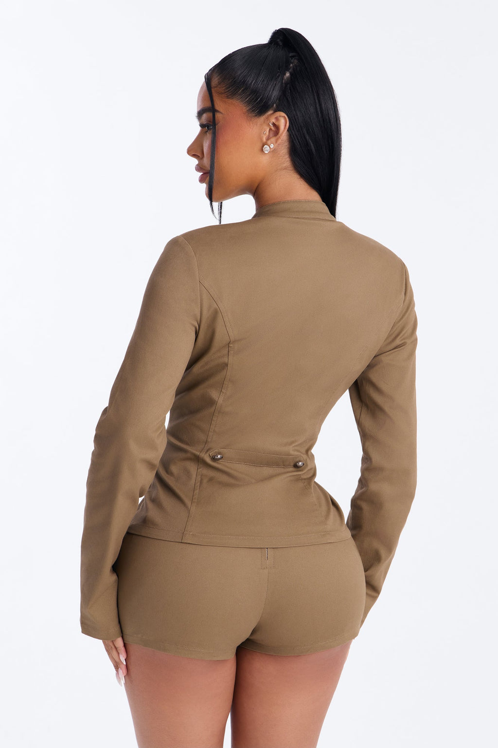 Utility But Make It Cool Short Set - Brown