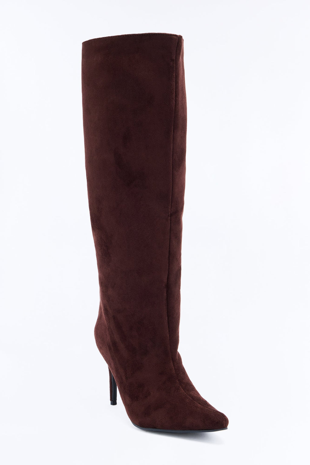 Medusa Thigh High Heeled Boots - Chocolate