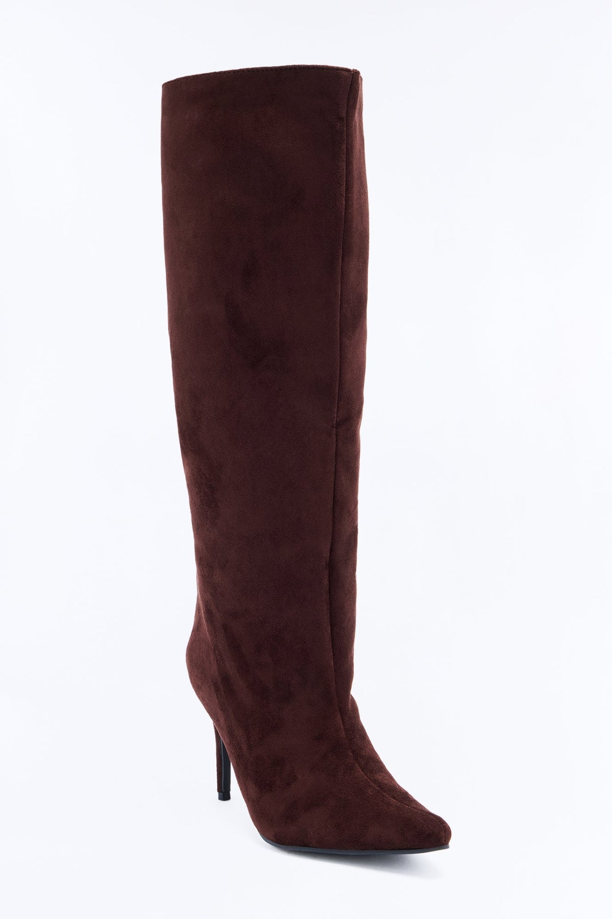 Medusa Thigh High Heeled Boots - Chocolate