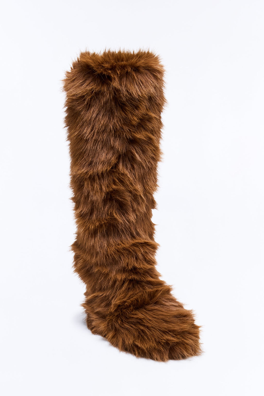 Arctic Faux Fur Boots - Brown