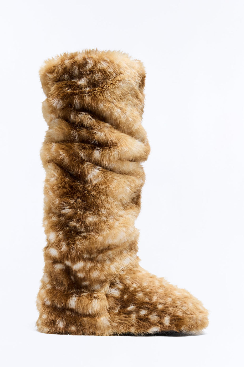Arctic Faux Fur Boots - Tan/Multi