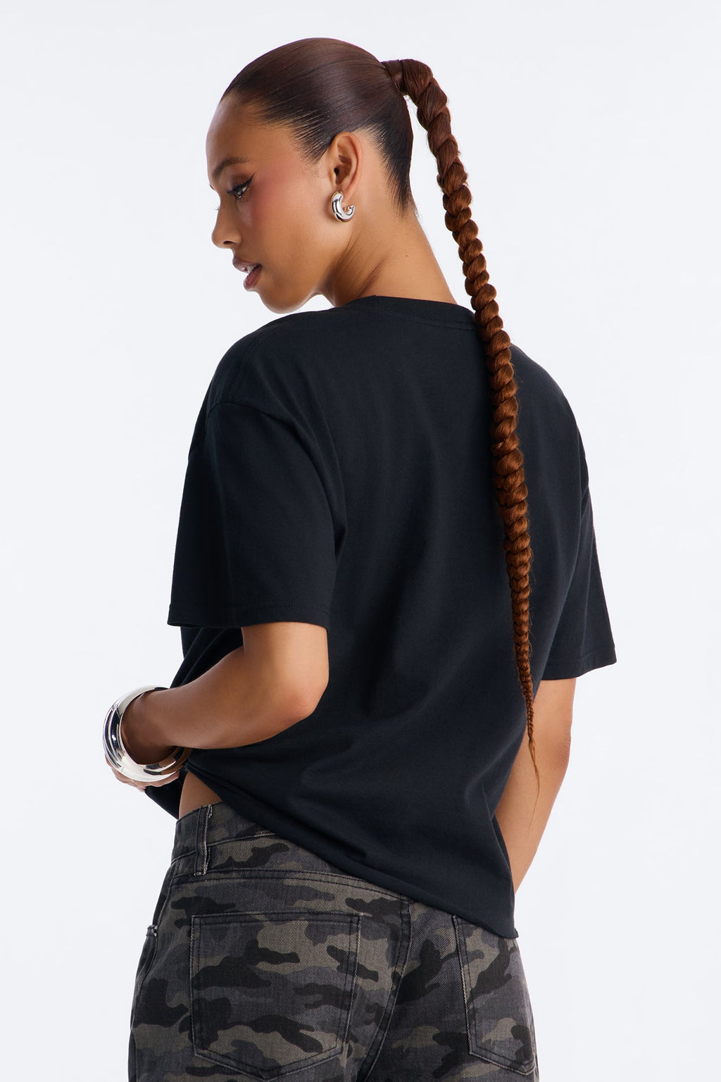 Misfits Iconic Logo Oversized Tee - Black