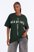 Walk By Faith Cross Tee - Hunter