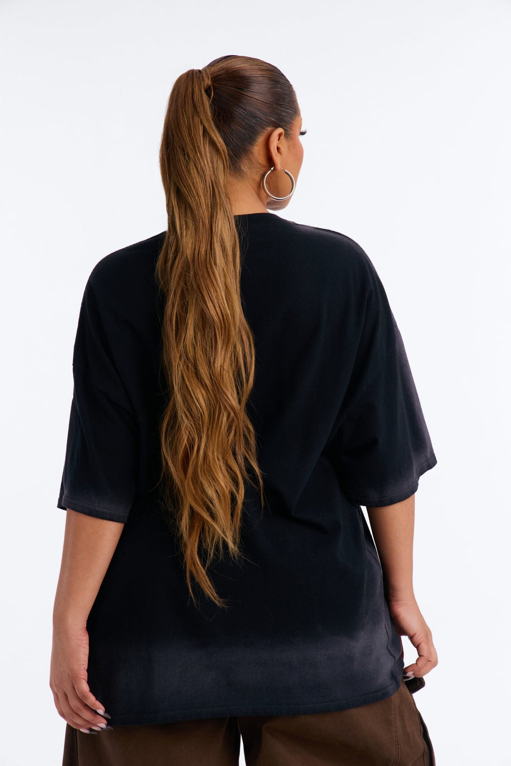 Psalm 23 Cross Washed Tee - Black
