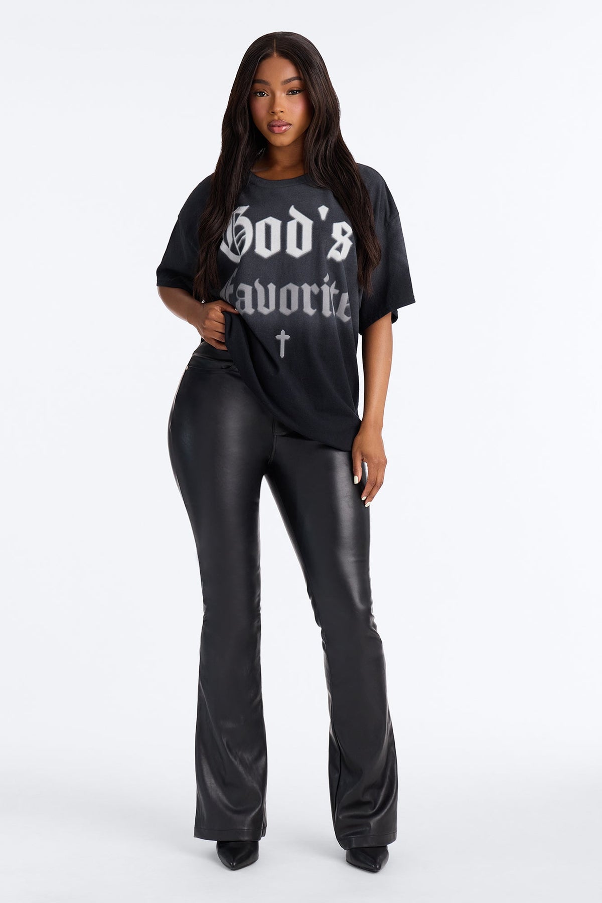 Gods Favorite Spray Washed Tee - Black
