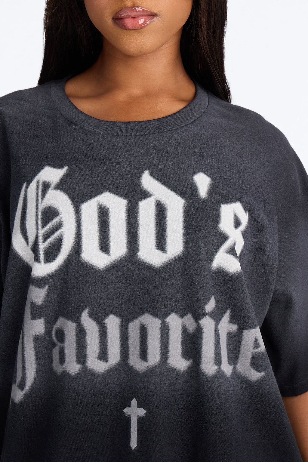 Gods Favorite Spray Washed Tee - Black