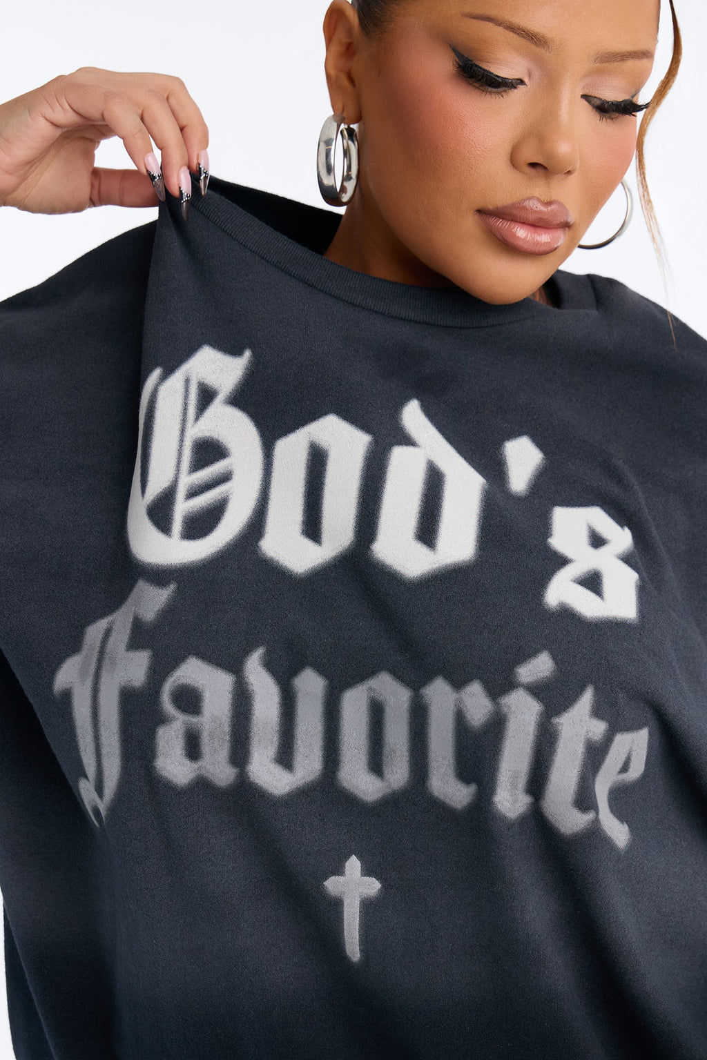 Gods Favorite Spray Washed Tee - Black