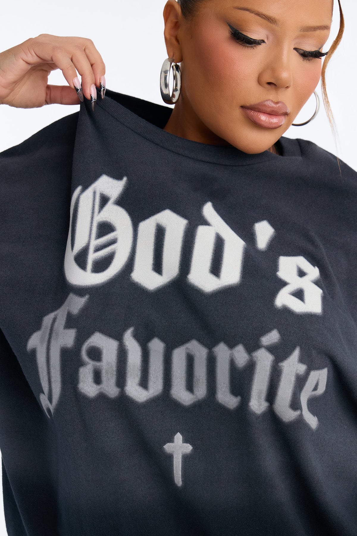 Gods Favorite Spray Washed Tee - Black