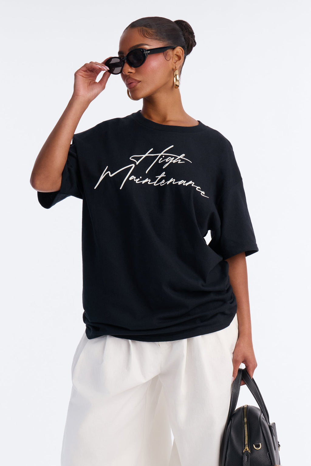 Diva Standards Oversized Tee - Black