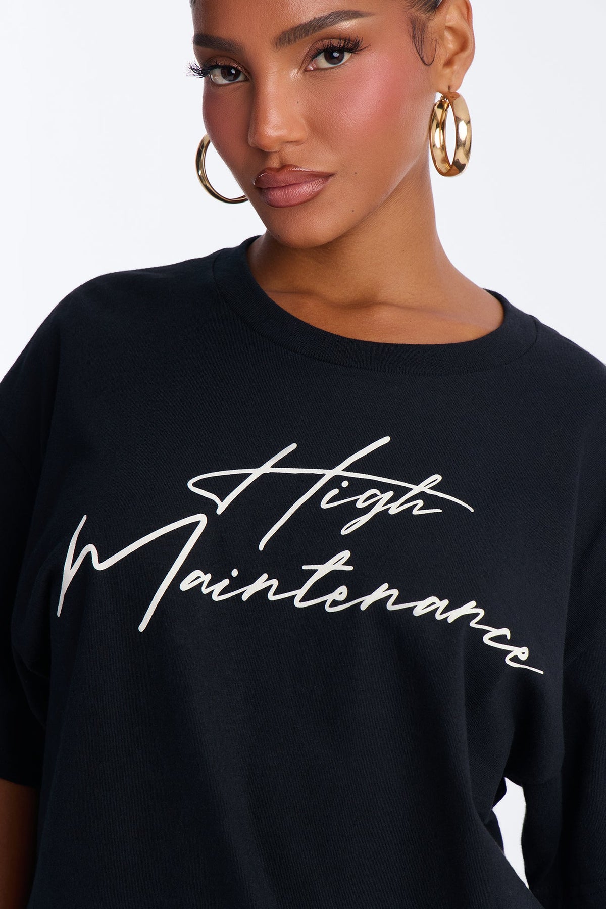 Diva Standards Oversized Tee - Black
