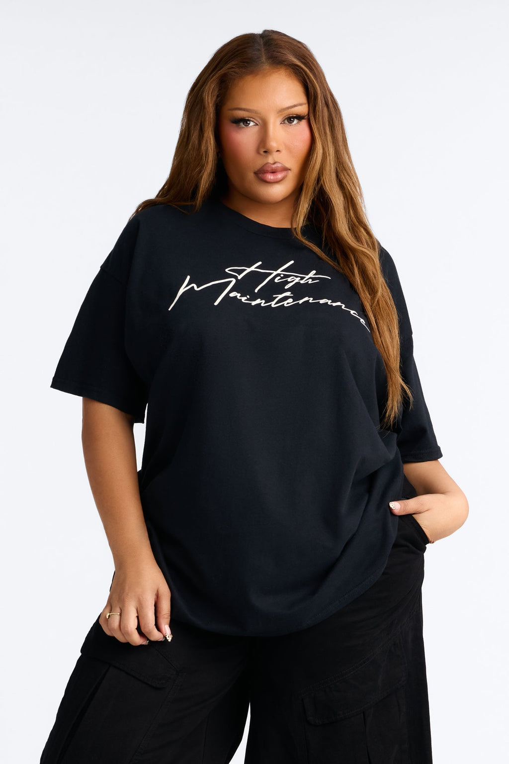 Diva Standards Oversized Tee - Black