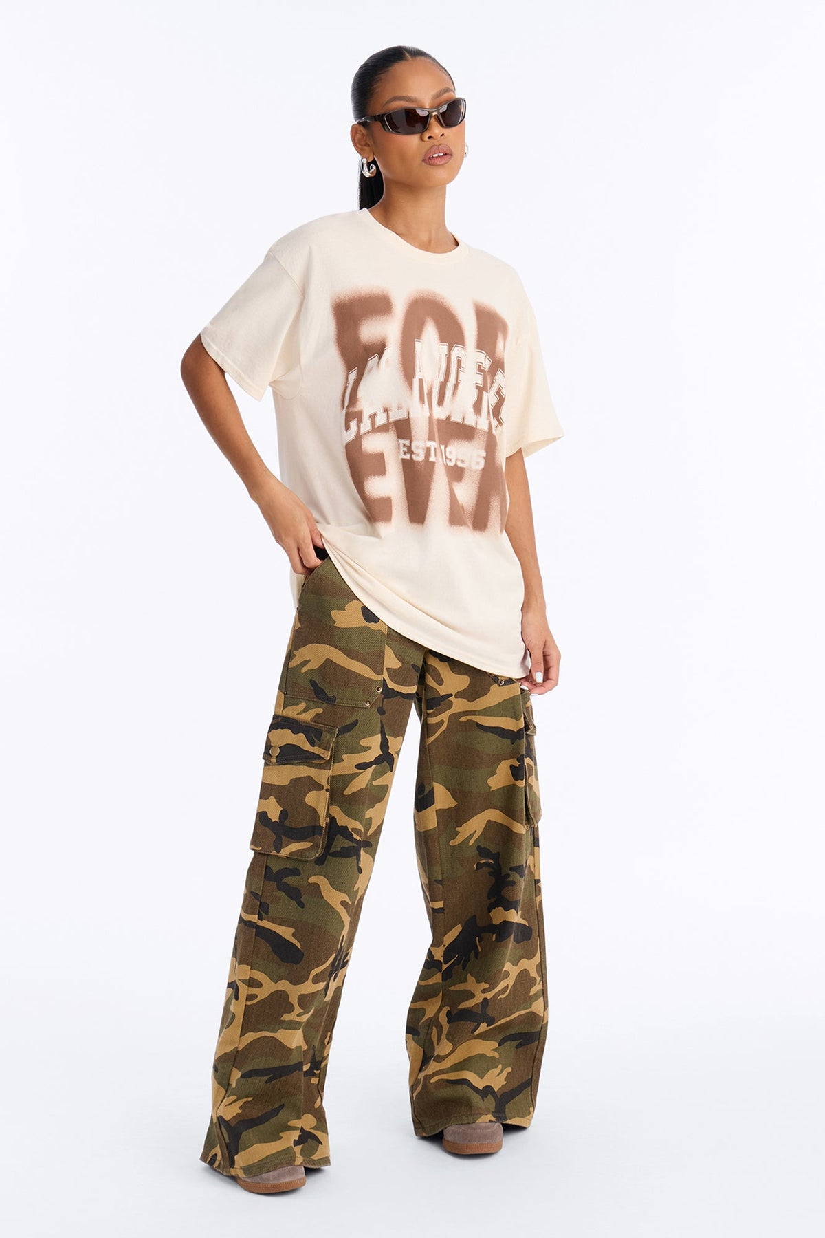 Forever LA Faded Tee - Natural