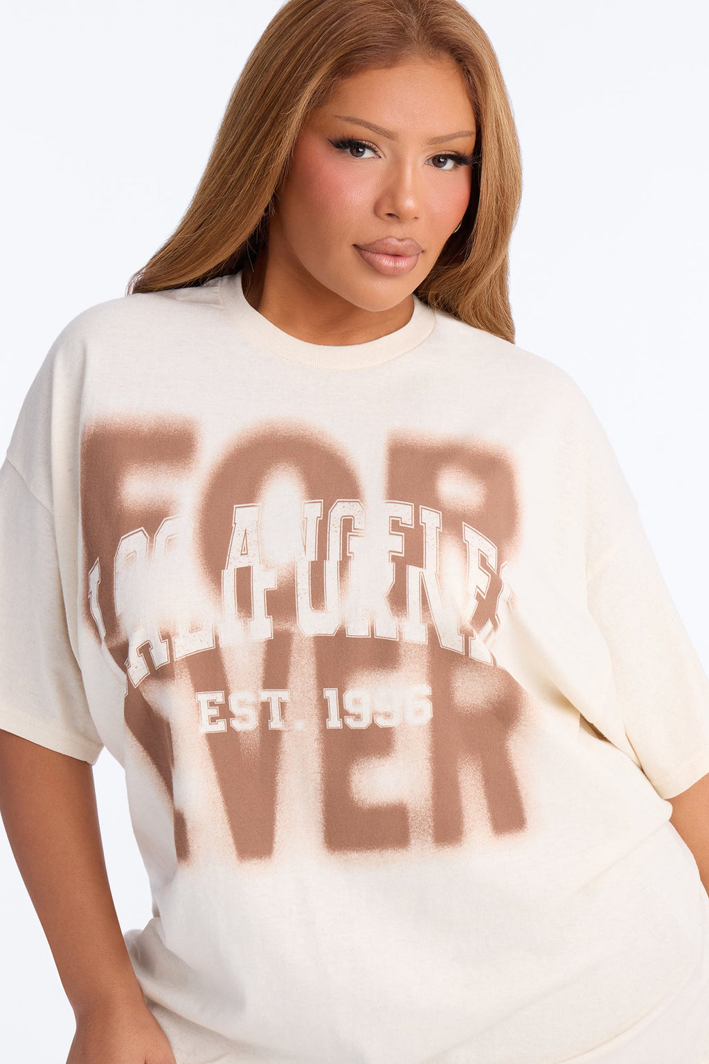 Forever LA Faded Tee - Natural