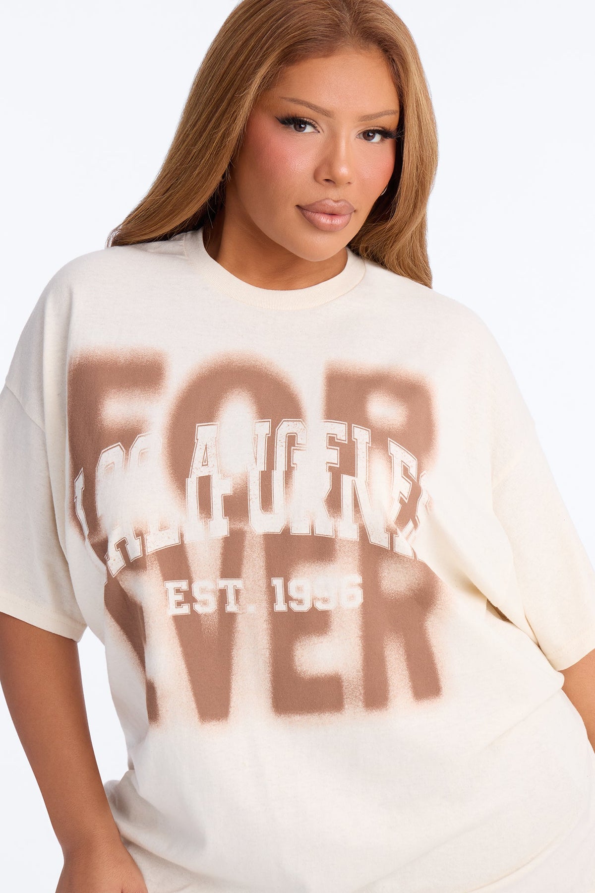 Forever LA Faded Tee - Natural