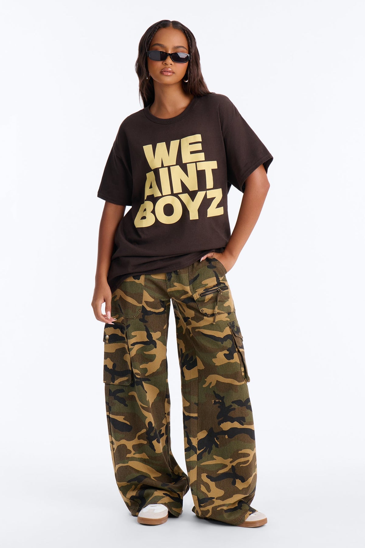 We Aint Boyz Tee - Chocolate