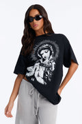 Sacred Saint Prayers Tee - Black