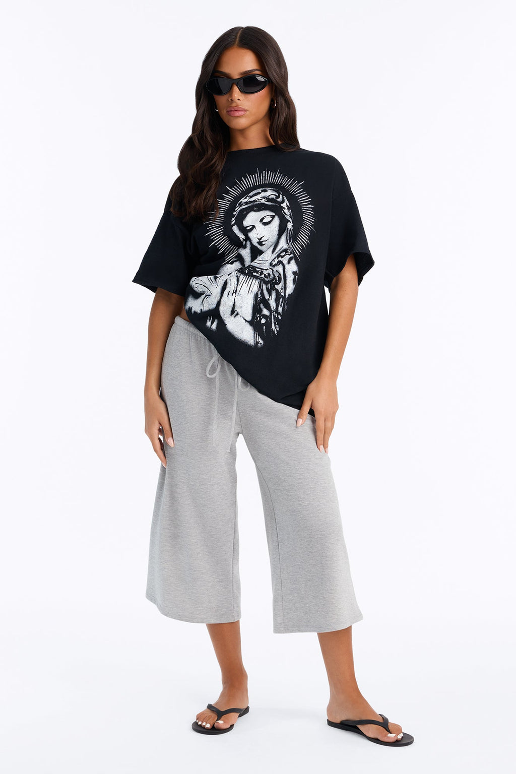 Sacred Saint Prayers Tee - Black