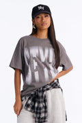Style Icon Faded Tee - Charcoal