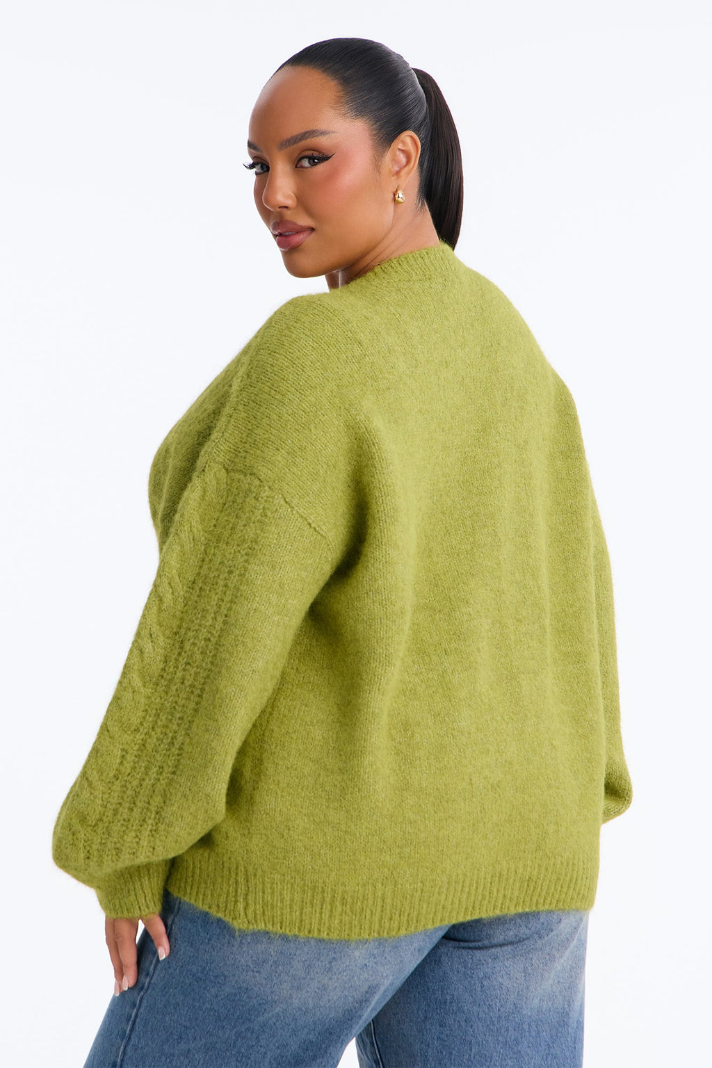 Living For Fall Cardigan - Chartreuse
