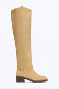 Montana Skies Thigh High Boots - Taupe