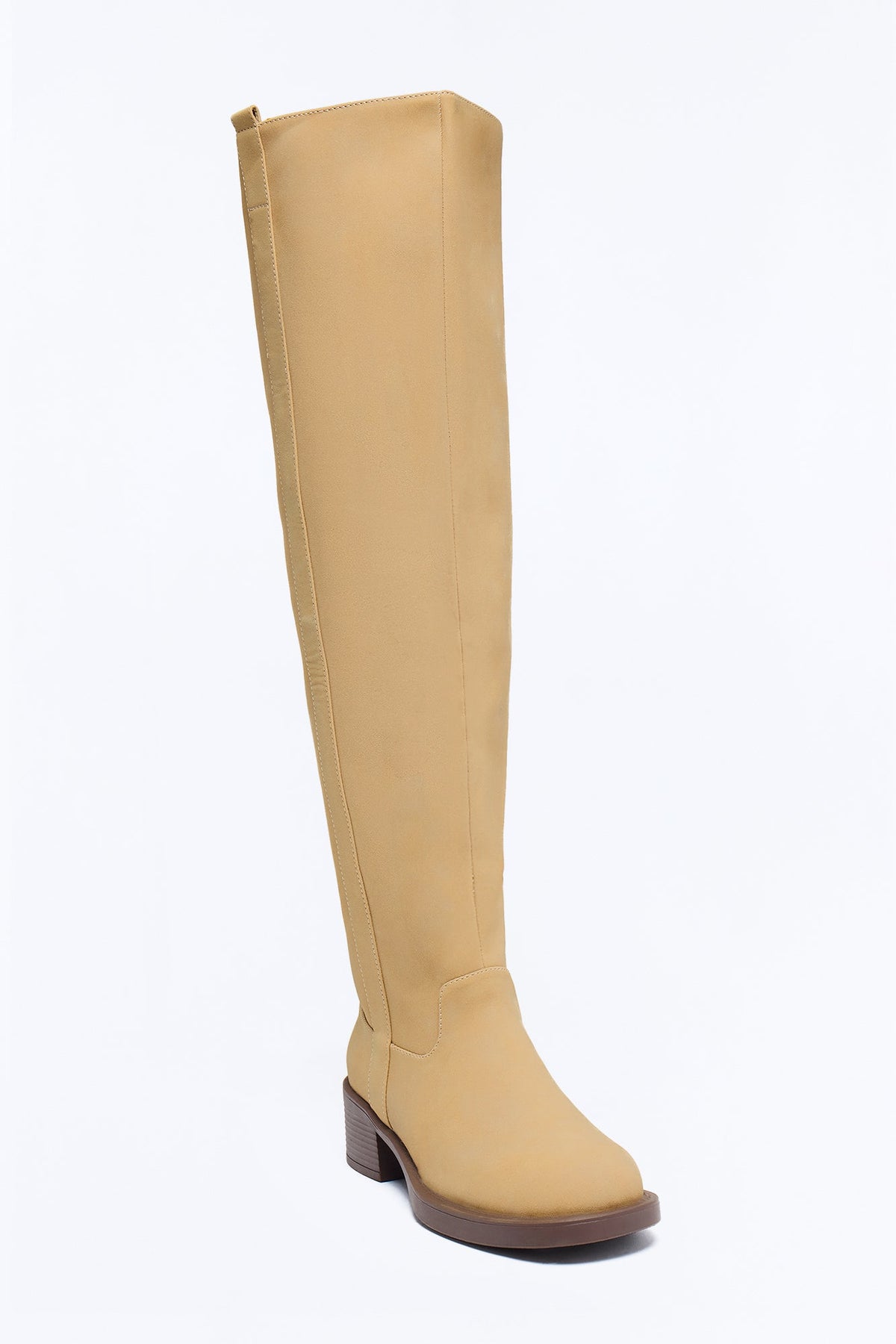Montana Skies Thigh High Boots - Taupe