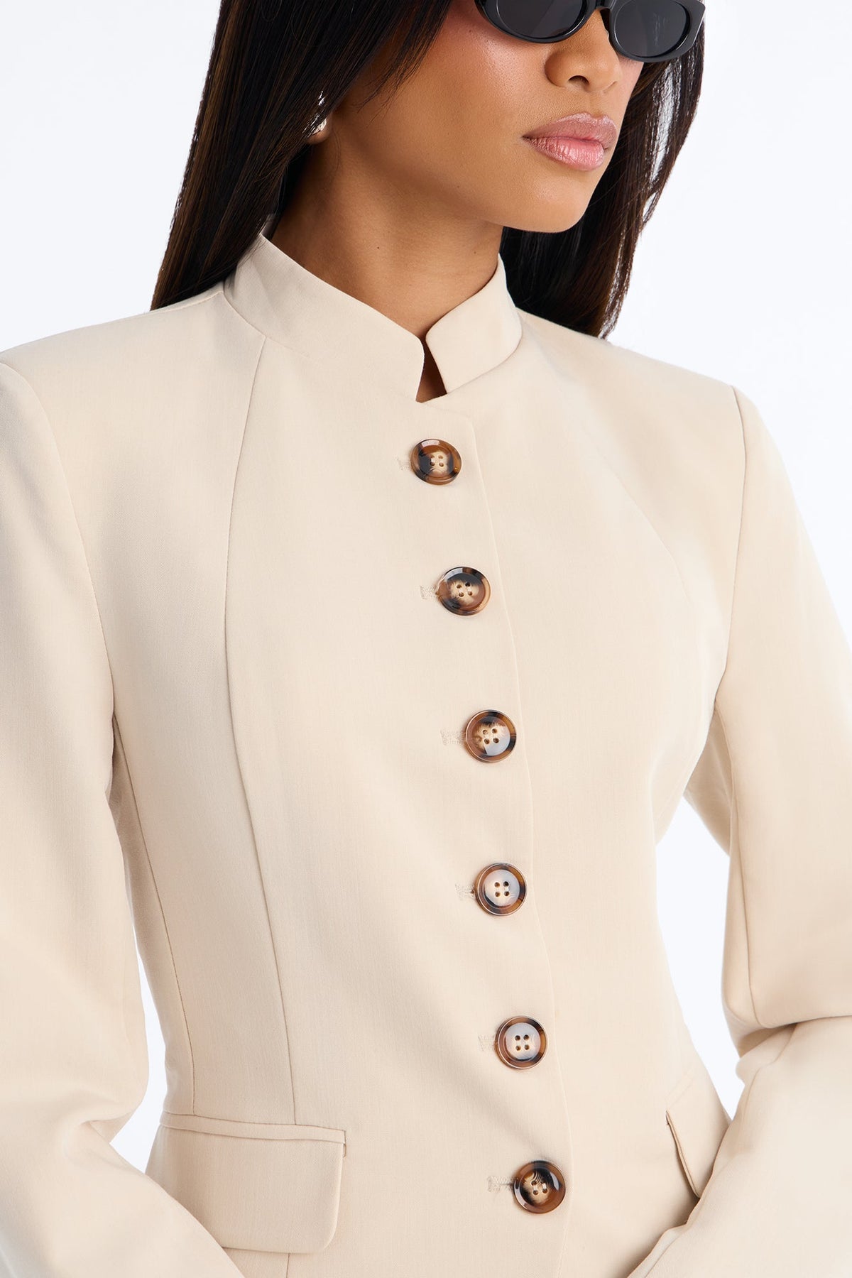 Giselle Blazer Pant Set - Cream