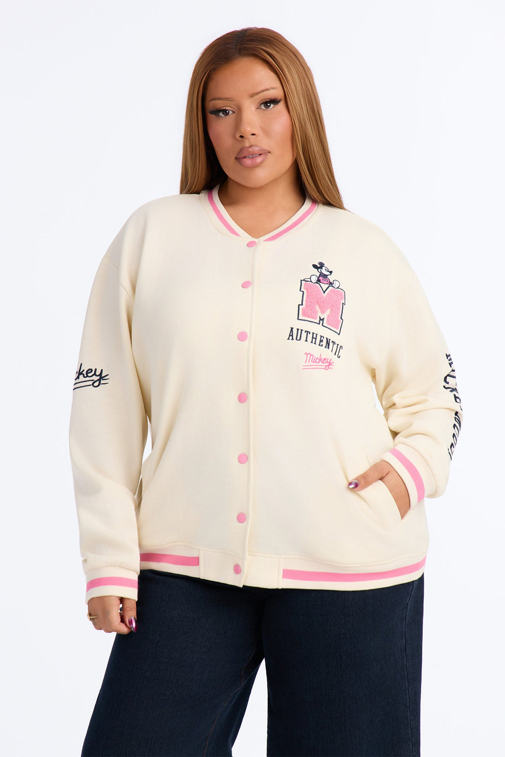 Authentic Mickey Bomber Jacket - Ivory