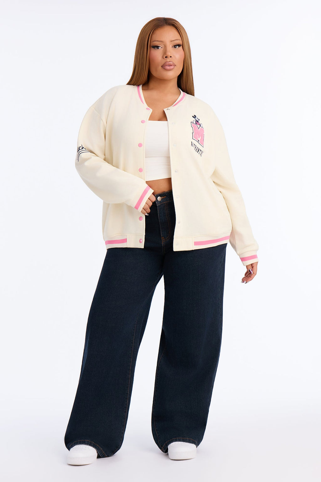 Authentic Mickey Bomber Jacket - Ivory