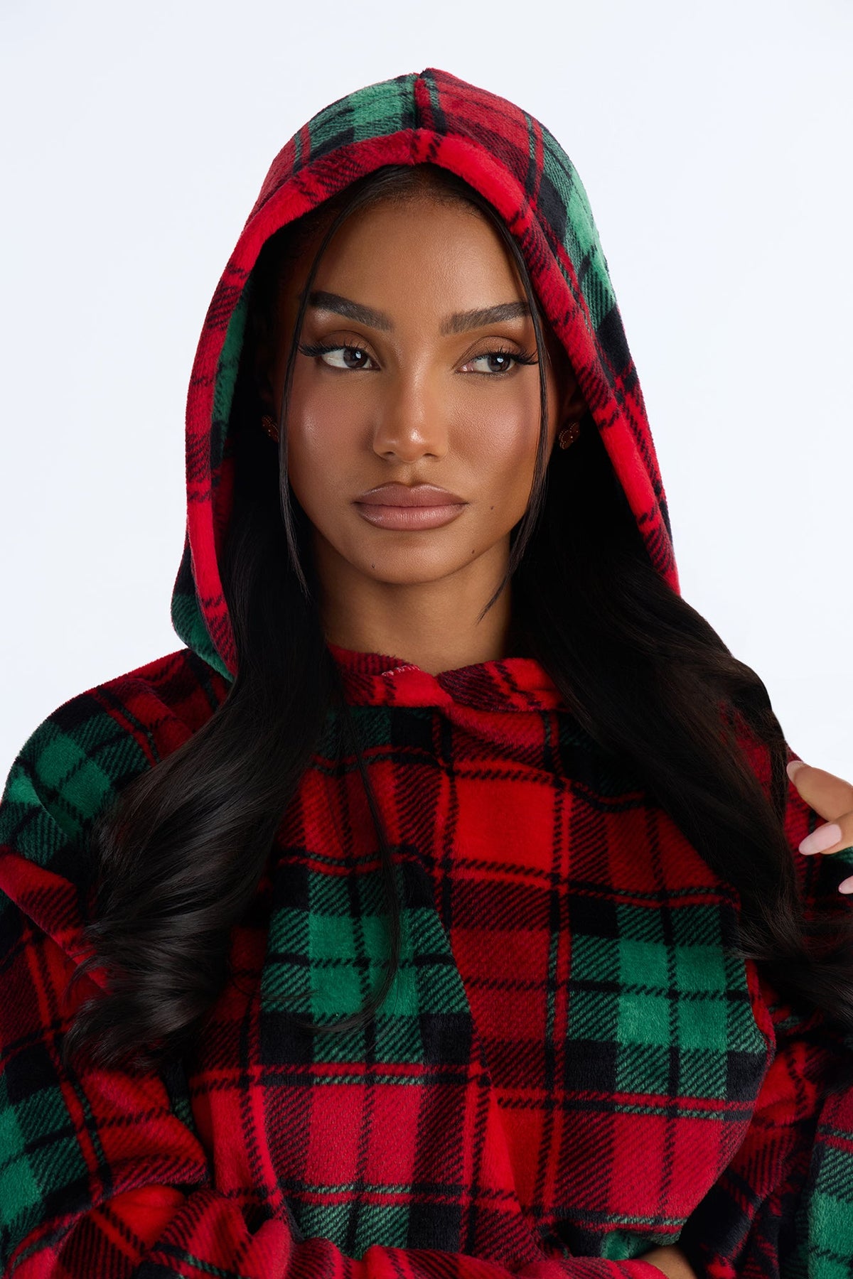 Yuletide Plaid Plush PJ Jogger Pant Set - Green/combo