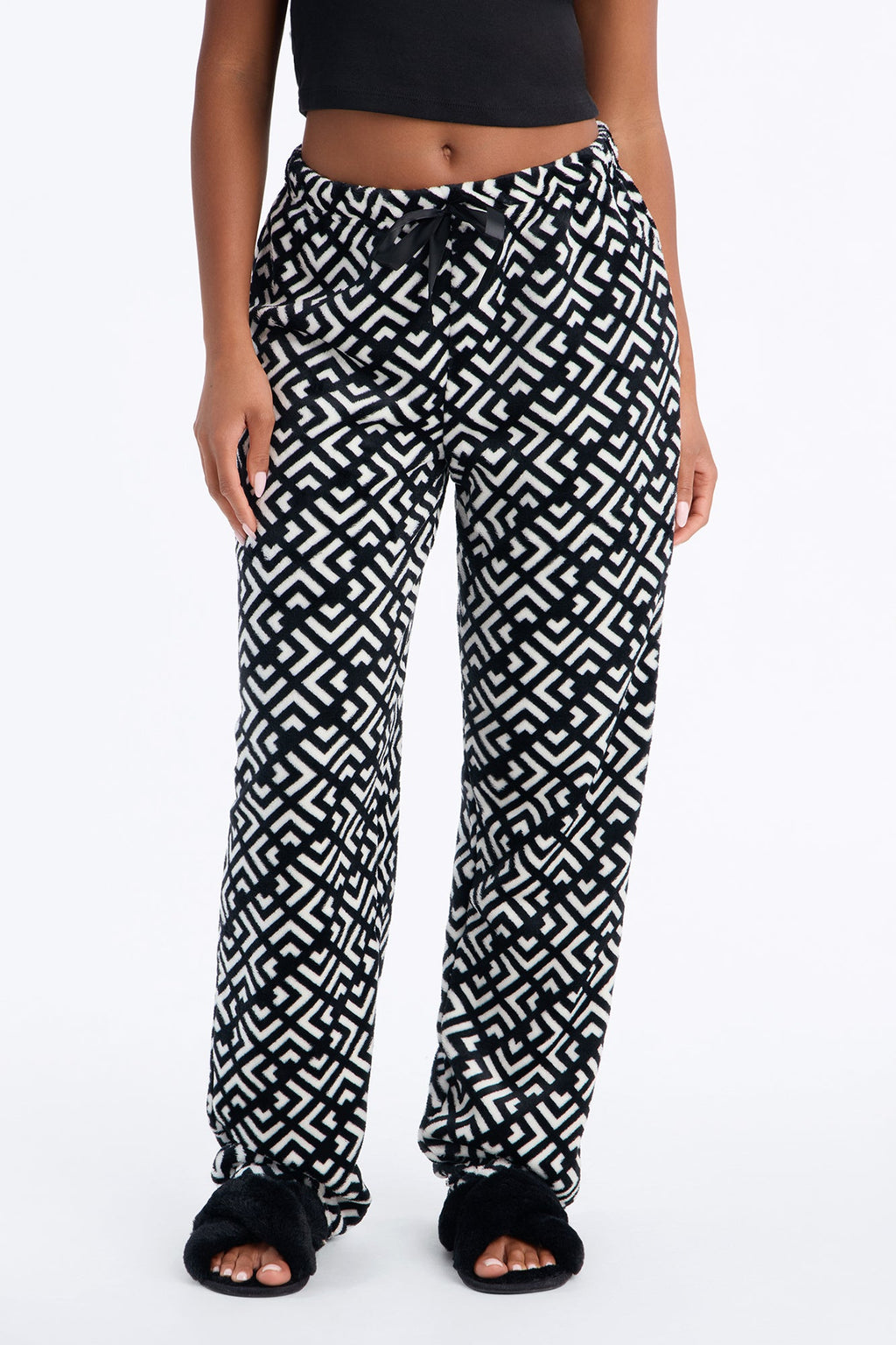 So Tired PJ Pants - Black/White