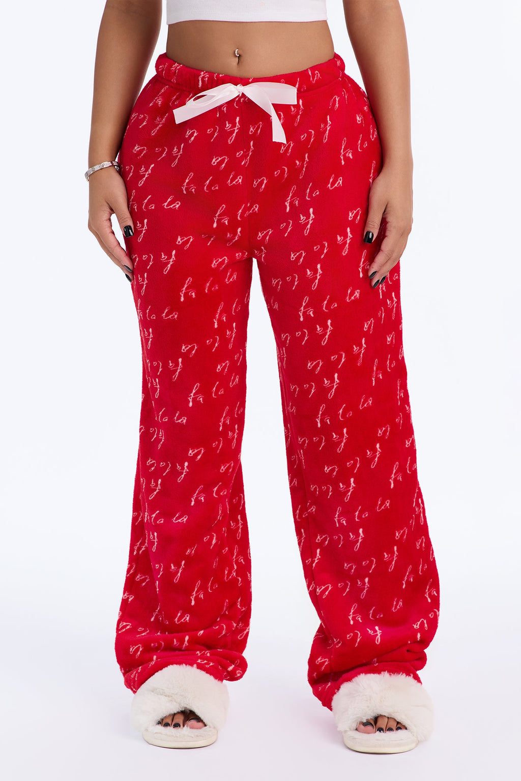 Fa La La PJ Pants - Red