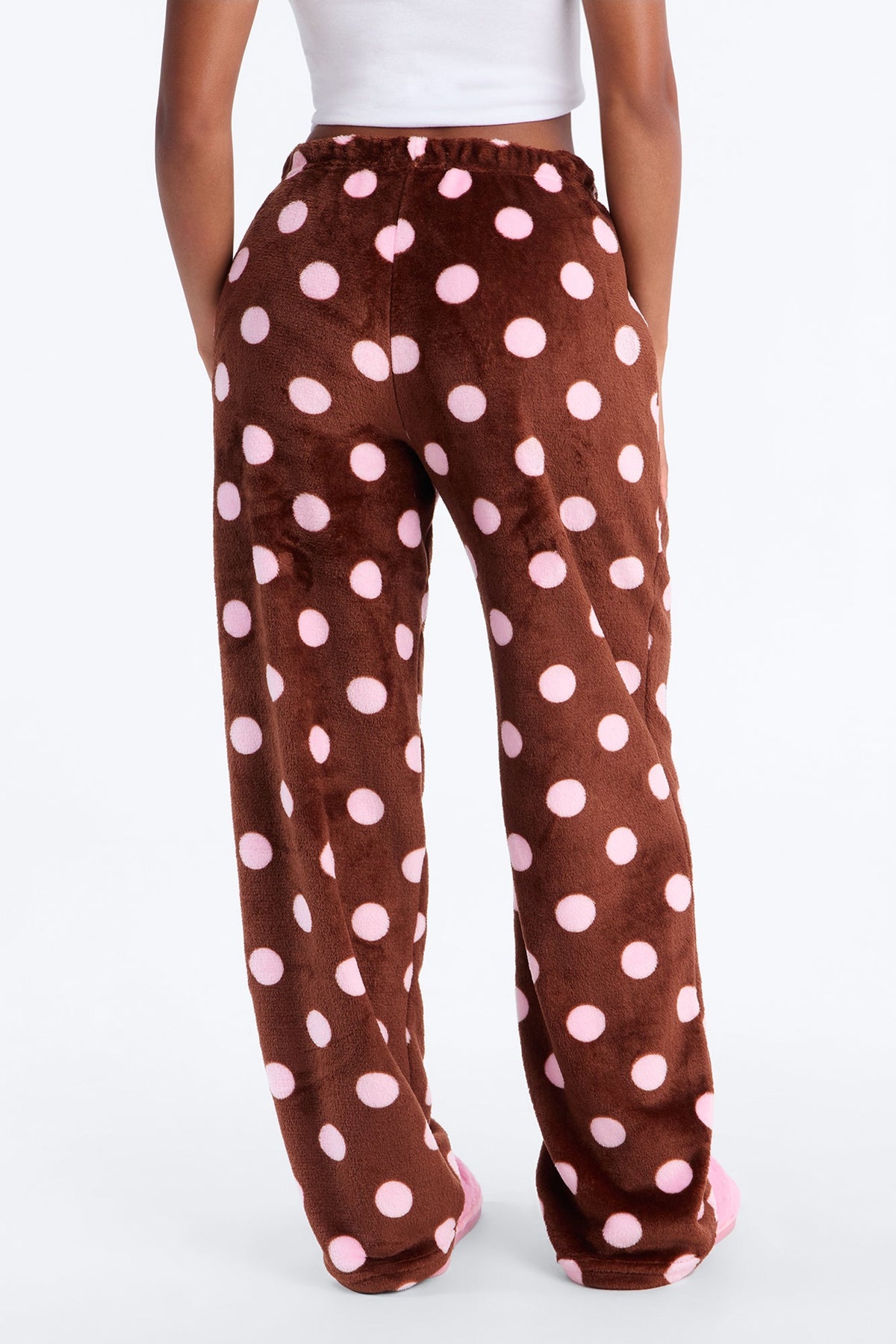 Pretty In Polka Dots PJ Pants - Chocolate