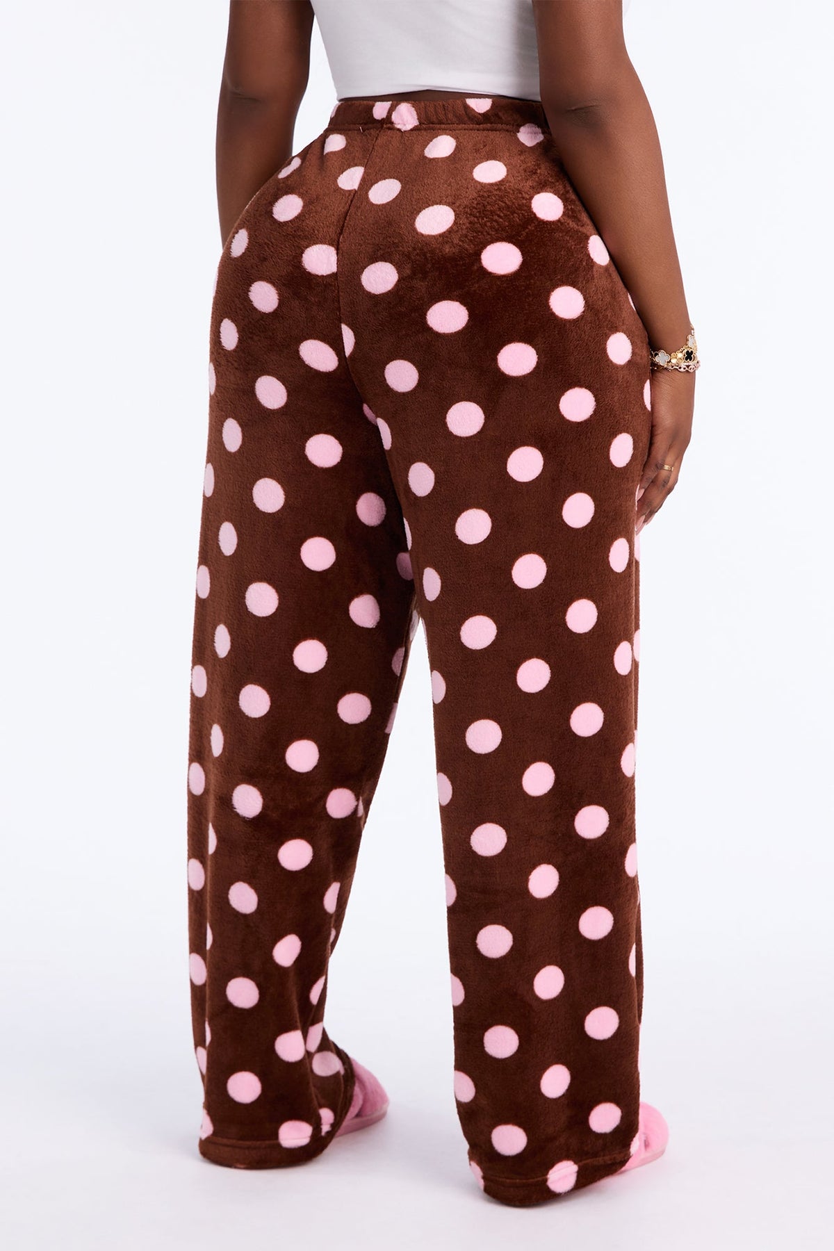 Pretty In Polka Dots PJ Pants - Chocolate