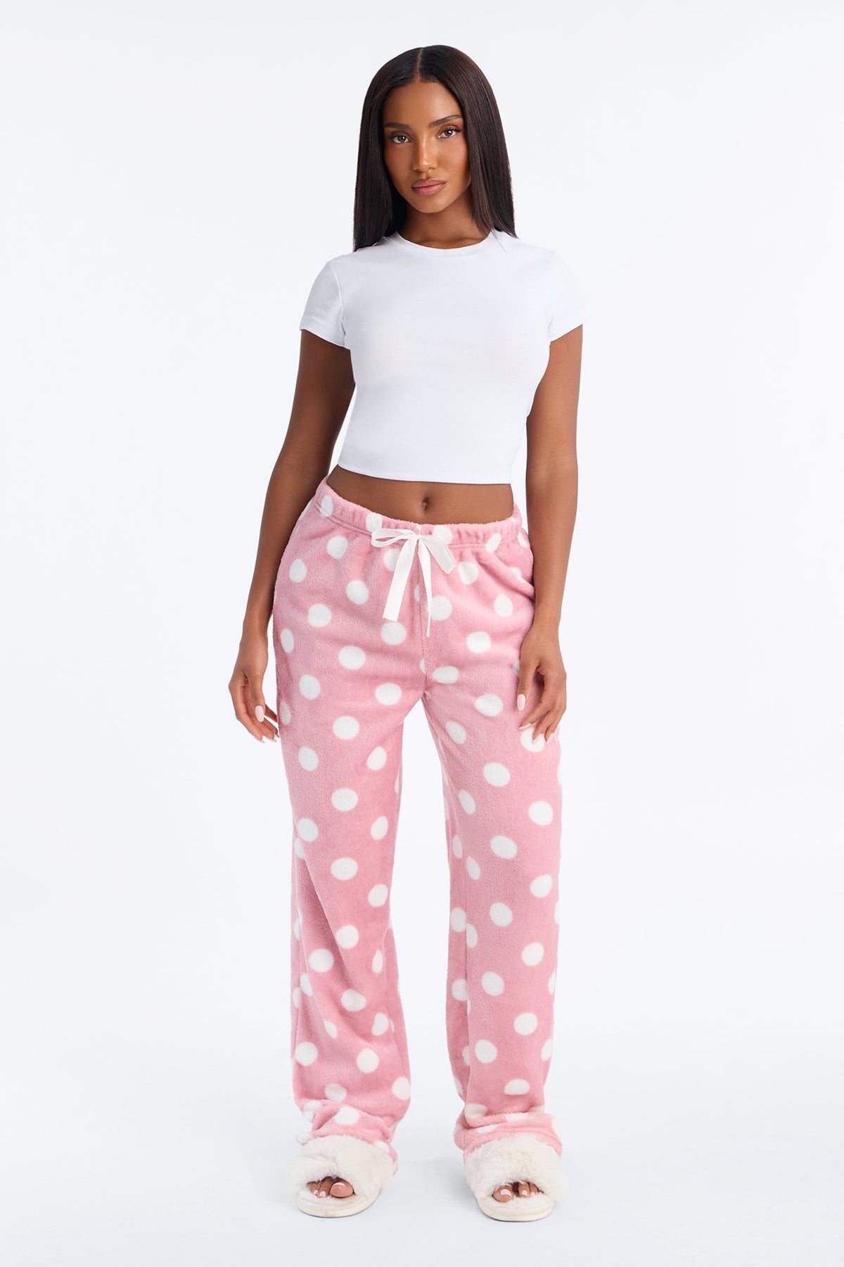 Pretty In Polka Dots PJ Pants - Pink