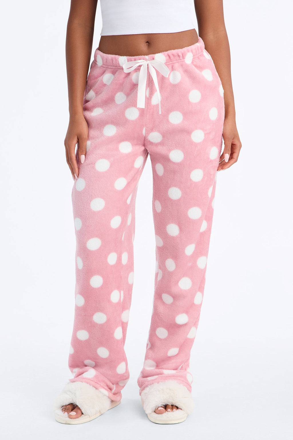 Pretty In Polka Dots PJ Pants - Pink