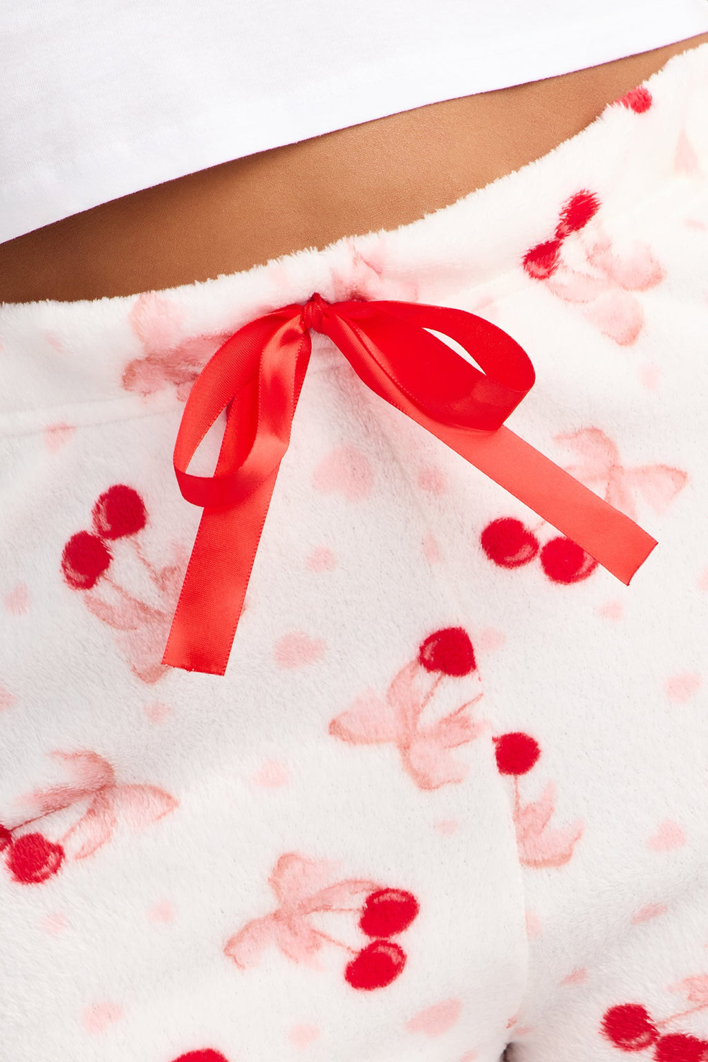 Cherry Sleepy PJ Short - White/combo