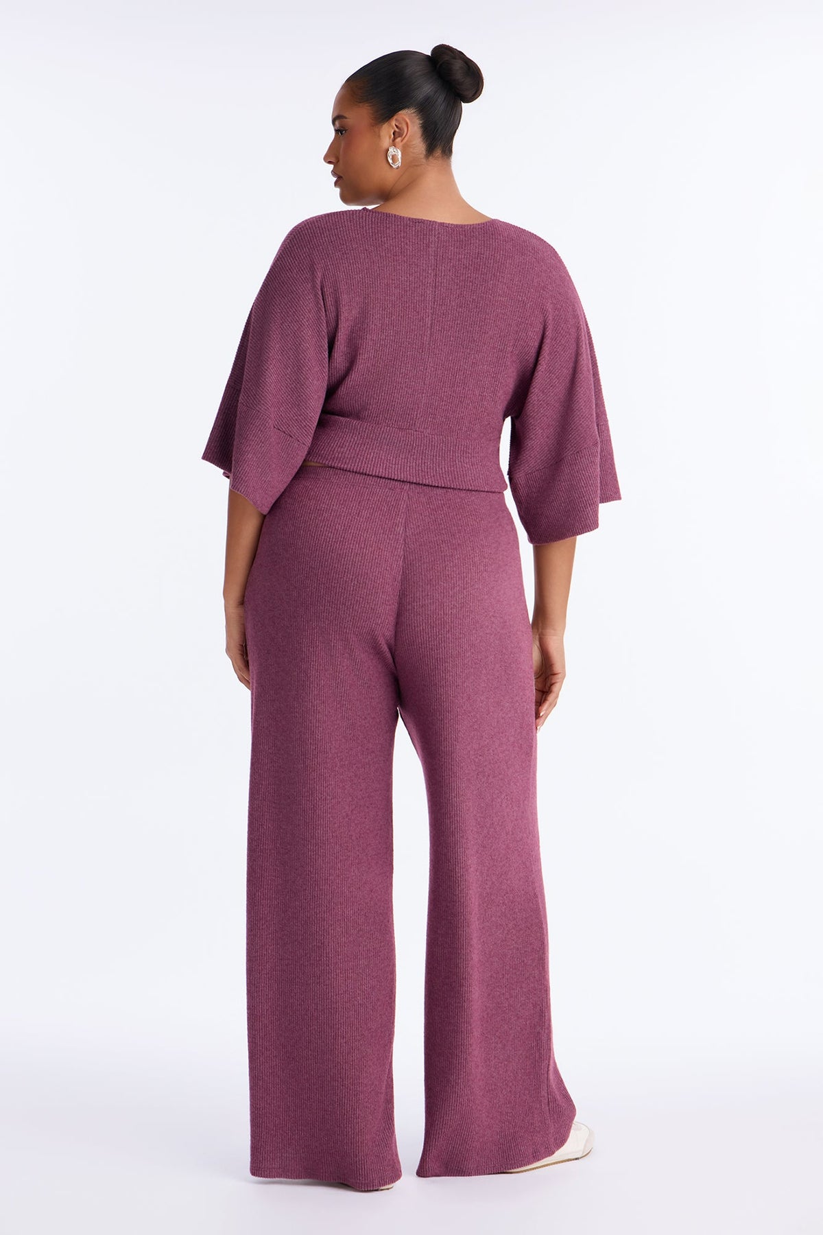 Trina Thermal Pant Set - Plum