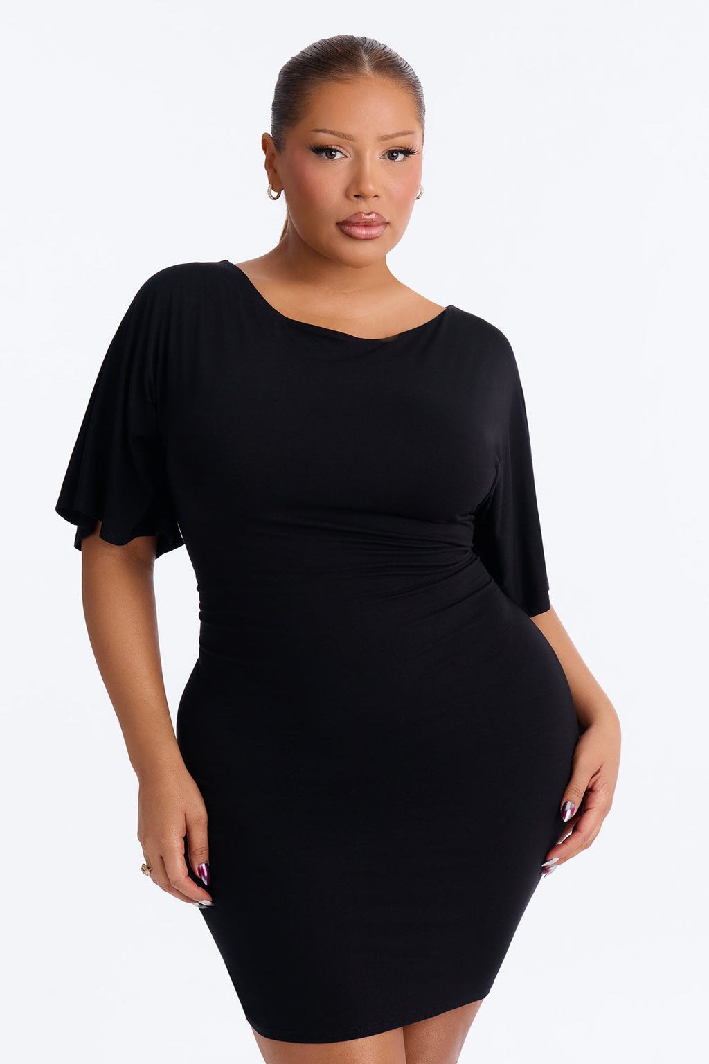 Kennedy Tie Waist Mini Dress - Black